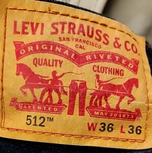 Levis Premium Dark Denim 512